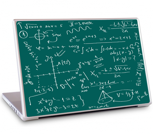 Accountant used his laptop to calculate faster