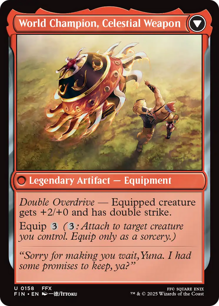 Sidequest: Play Blitzball // World Champion, Celestial Weapon