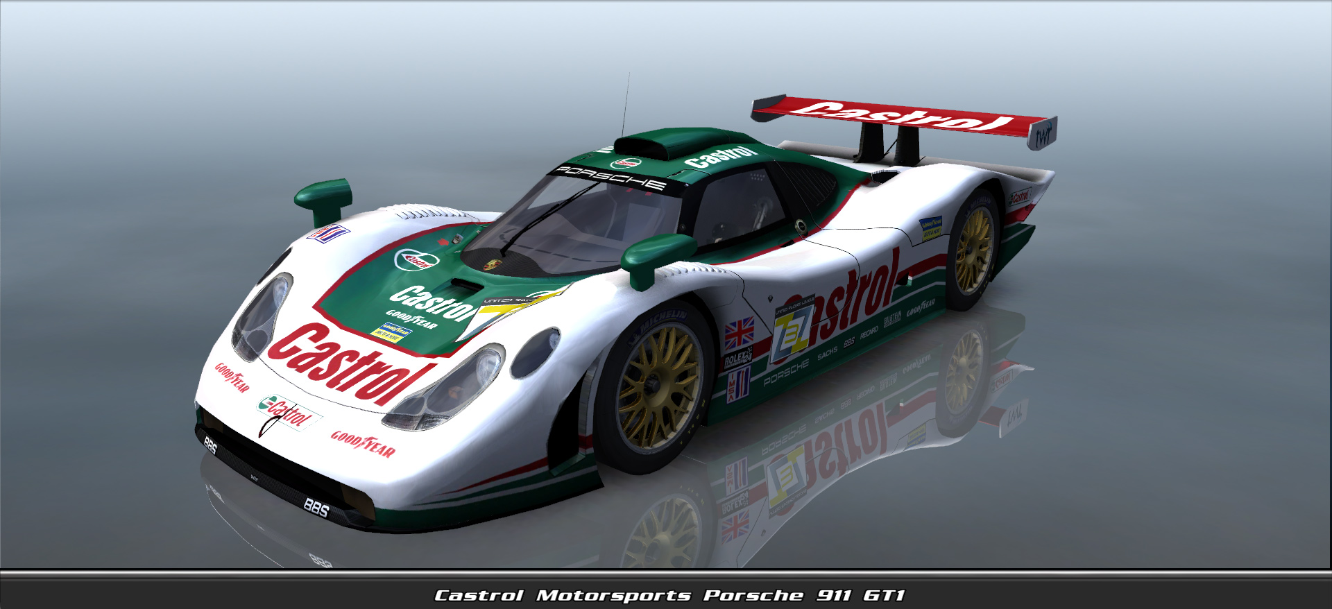 Castrol Motorsports, Porsche 911 Gt1 #11003, Driven By Fernando Horta