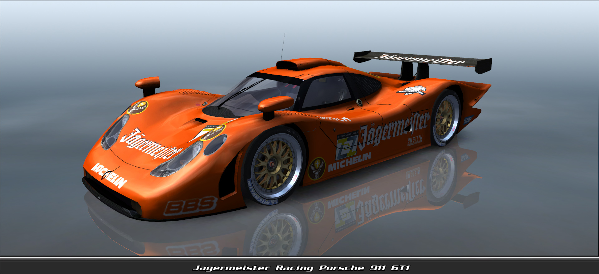 Jagermeister Racing, Porsche 911 Gt1 #11021, Driven By Alex Funnell