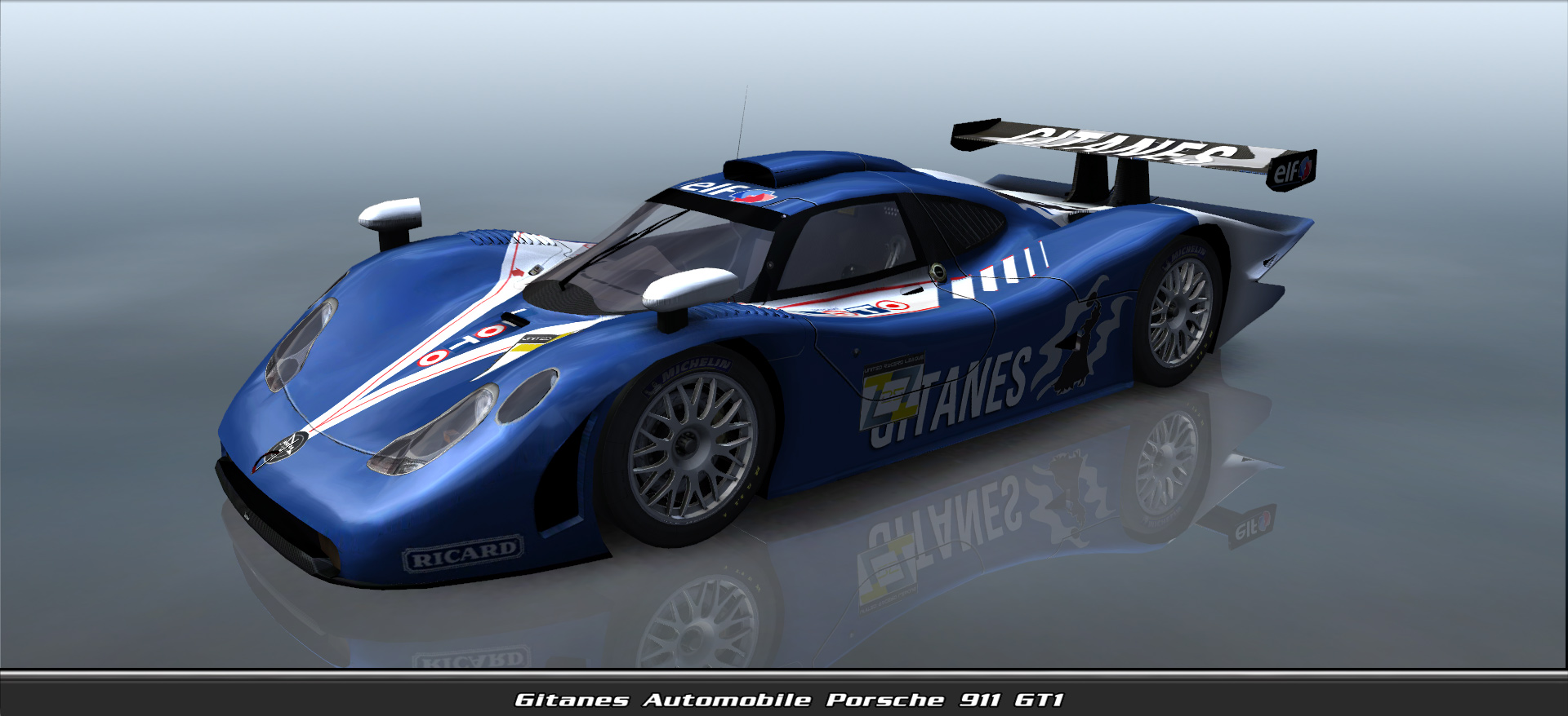 Gitanes Automobile, Porsche 911 Gt1 #11025, Driven By Phantom