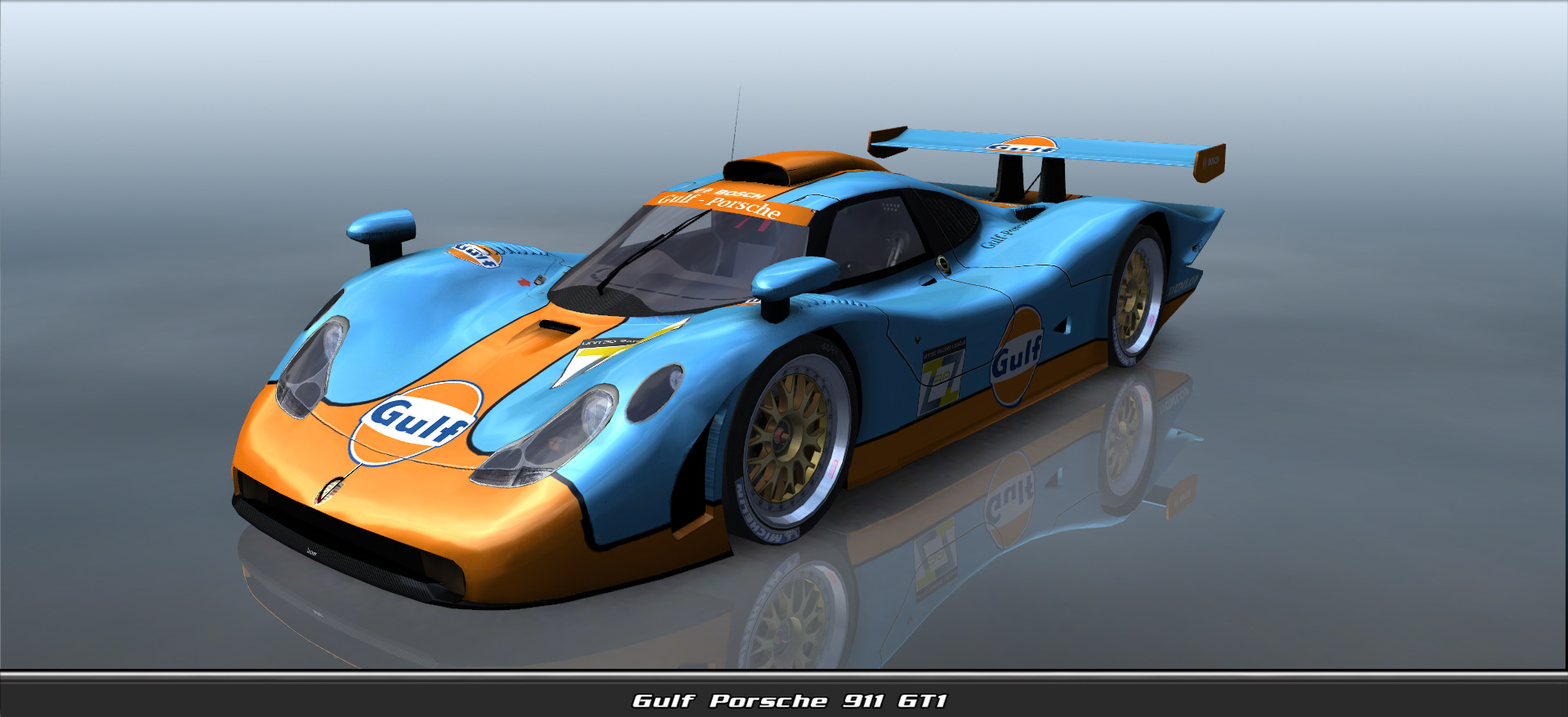 Gulf, Porsche 911 Gt1 #11030, Driven By Jon Wathen