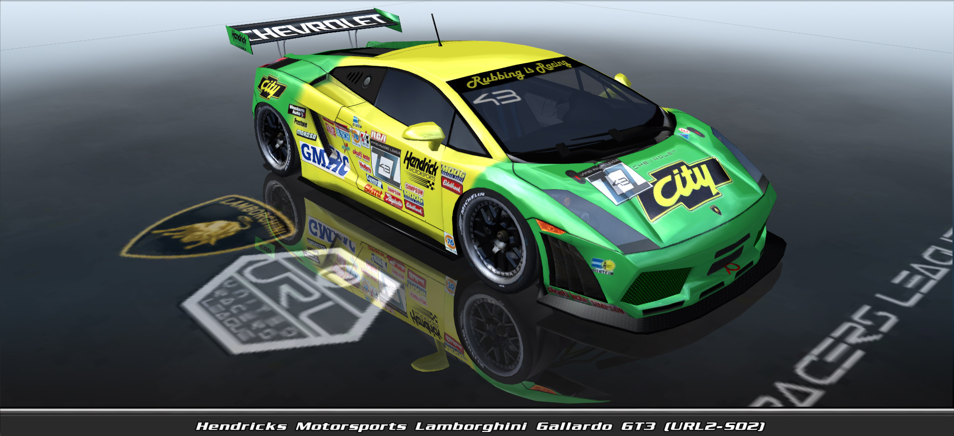 Hendricks Motorsports, Lamborghini Gallardo Gt3 (url2-s02) #12243, Driven By Alex Rhaan