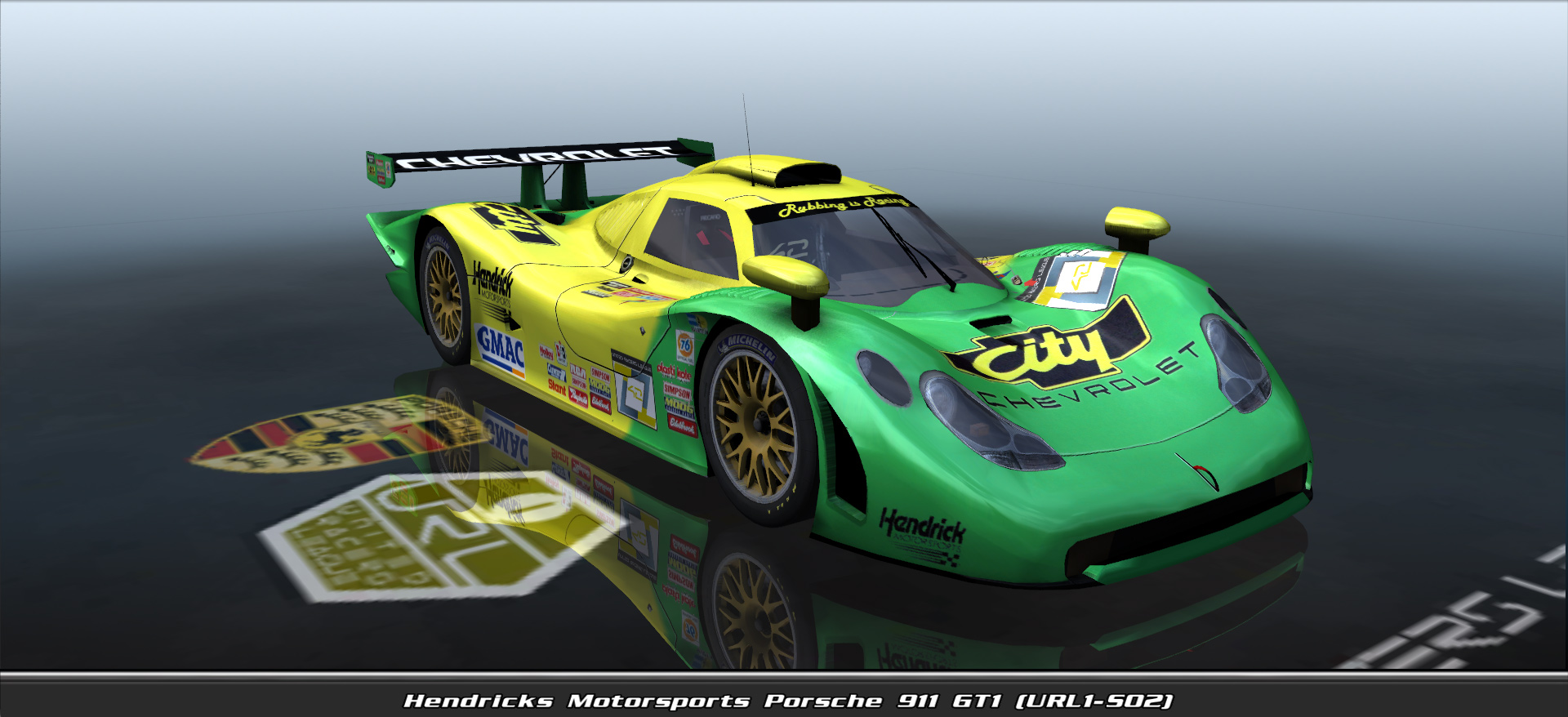 Hendricks Motorsports, Porsche 911 Gt1 (url1-s02) #12242, Driven By Miguel Santiago Carou