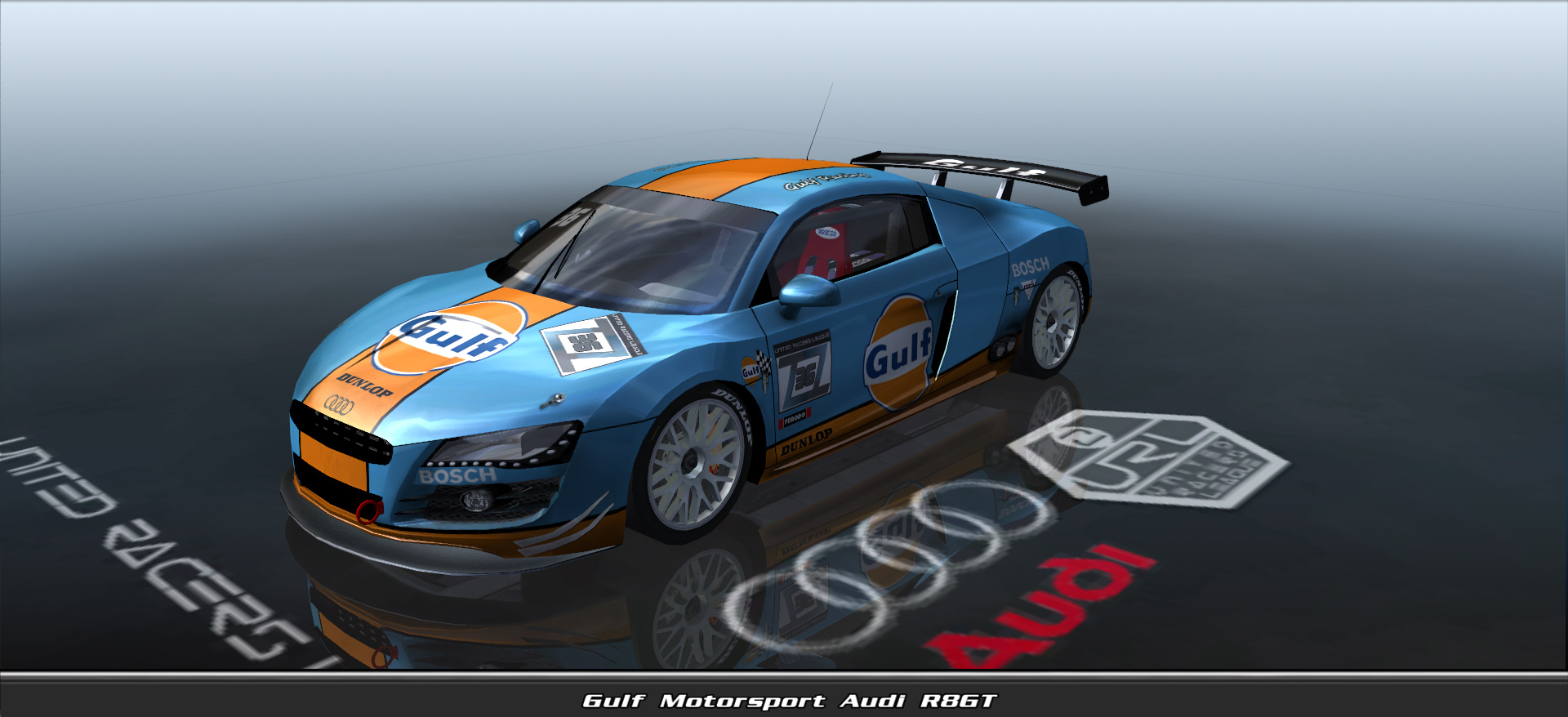 Gulf Motorsport, Audi R8gt #3236, Driven By Mansell