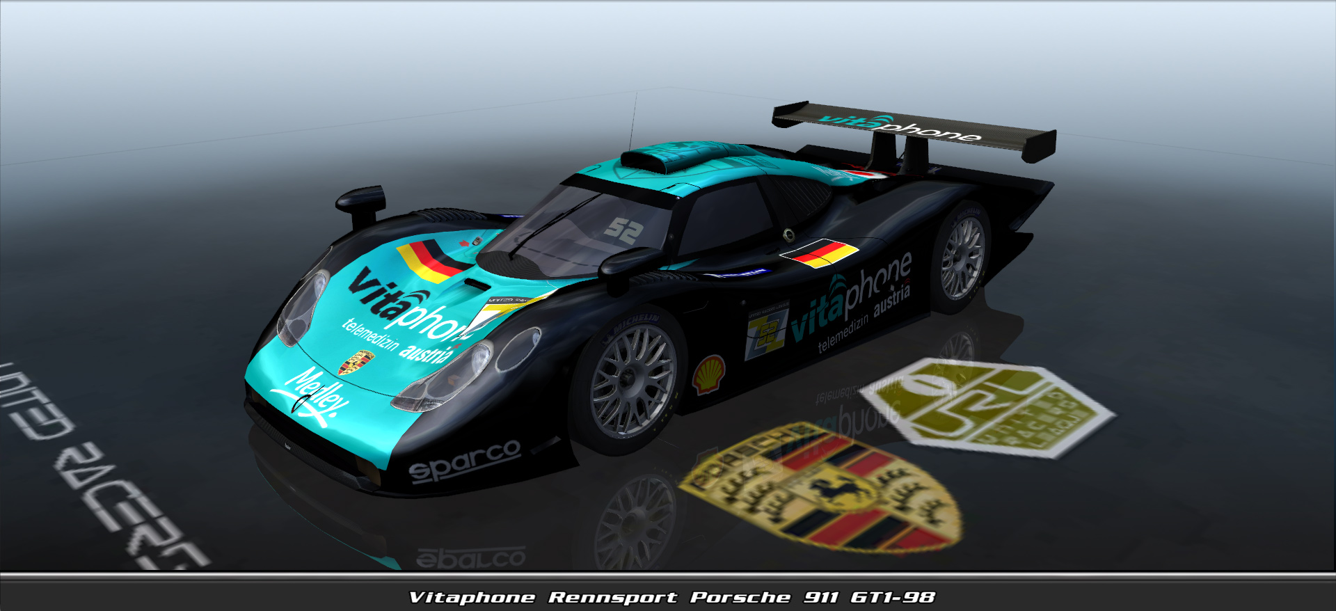 Vitaphone Rennsport, Porsche 911 Gt1-98 #4152, Driven By Tomaz Ostrovrsnik