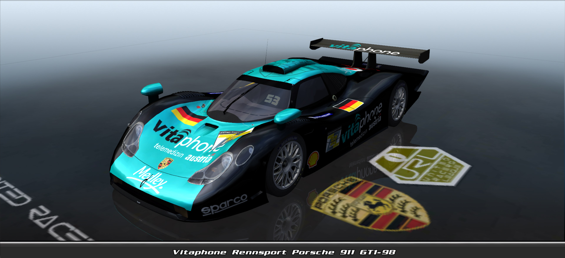 Vitaphone Rennsport, Porsche 911 Gt1-98 #4153, Driven By 04153