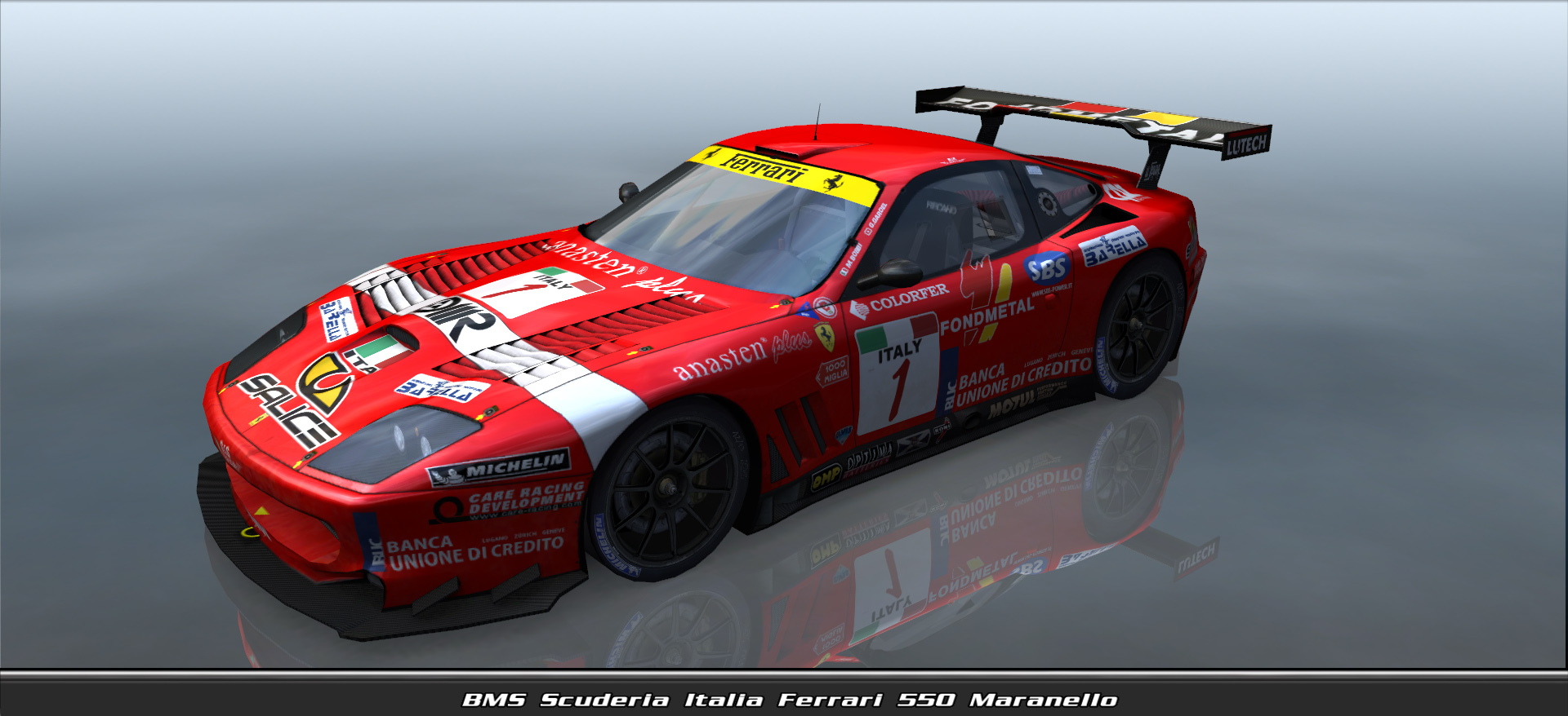 Bms Scuderia Italia, Ferrari 550 Maranello #4001, Driven By Mansell