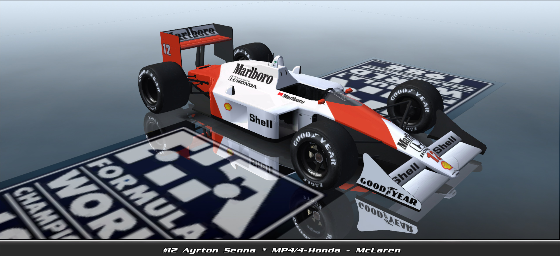 #12 Ayrton Senna * Mp4/4-honda -, Mclaren #88012, Driven By Fernando Horta