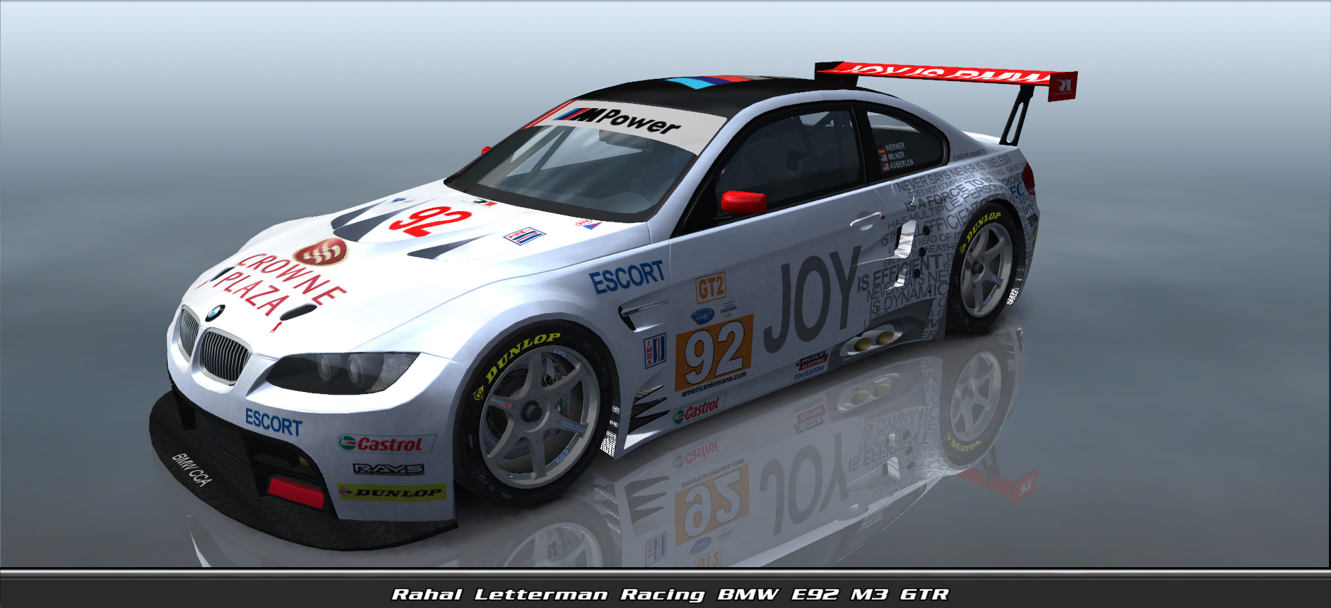 Rahal Letterman Racing, Bmw E92 M3 Gtr #10092, Driven By Driver 92