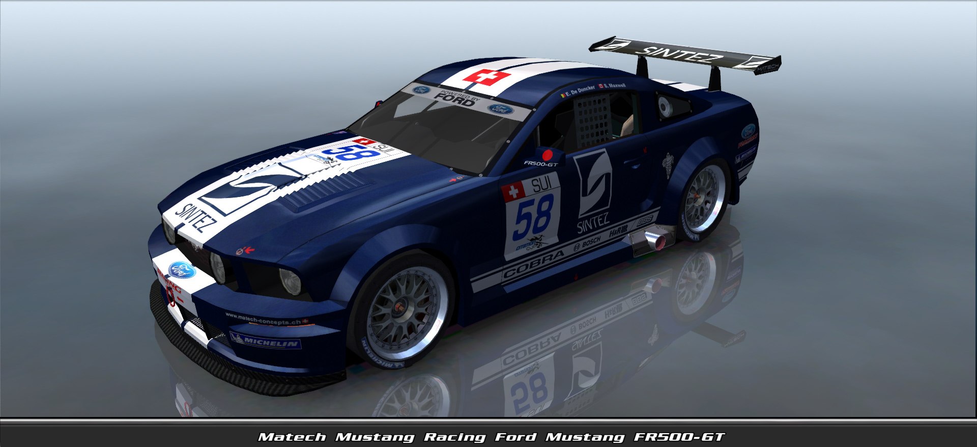 Matech Mustang Racing, Ford Mustang Fr500-gt #8058, Driven By Driver 58