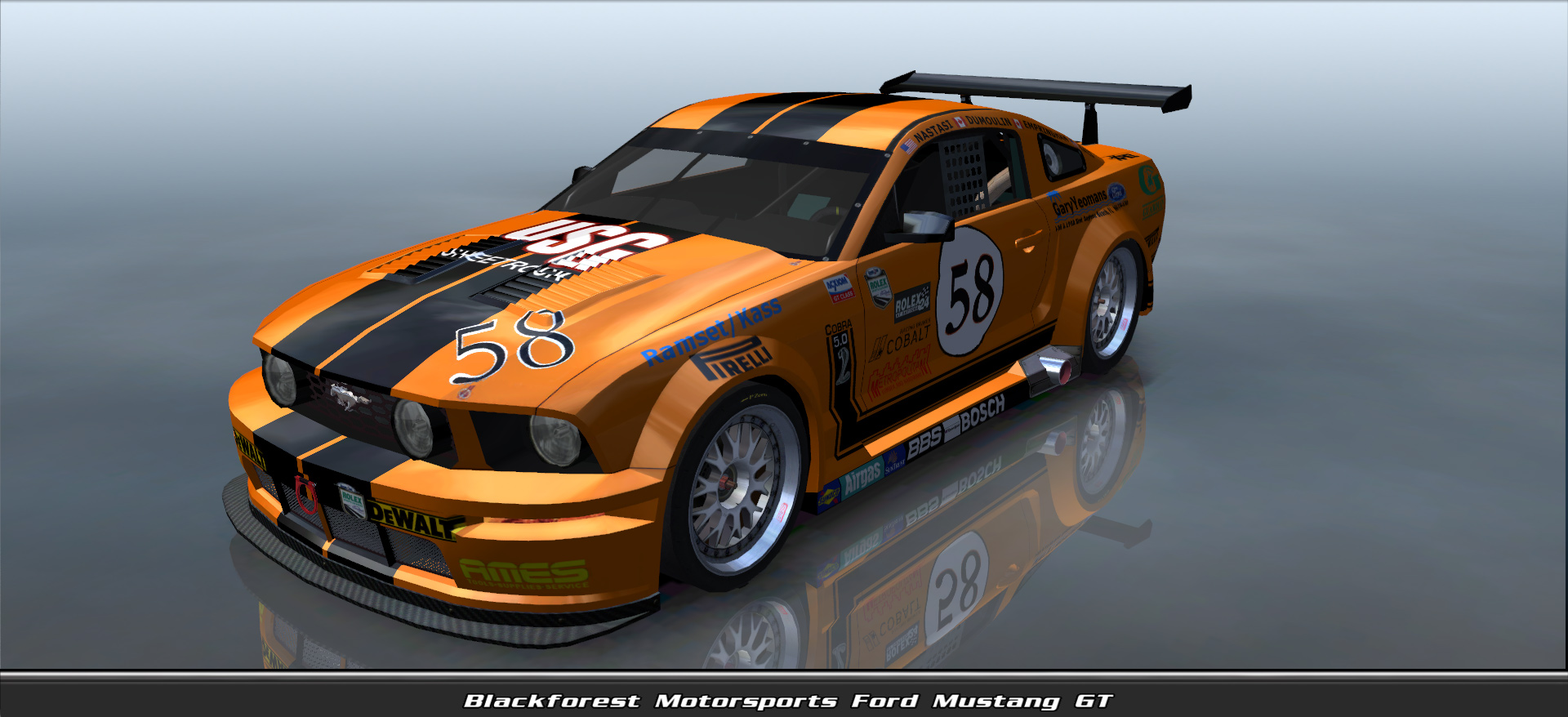 Blackforest Motorsports, Ford Mustang Gt #8058, Driven By Fernando Horta