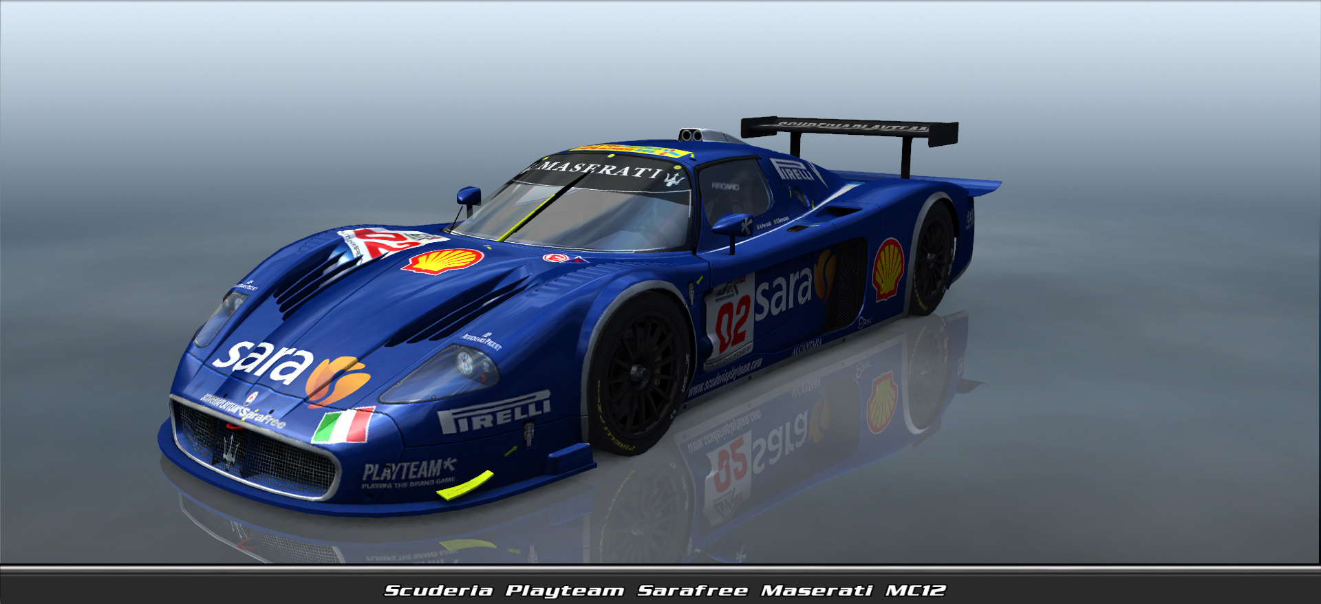 Scuderia Playteam Sarafree, Maserati Mc12 #7102, Driven By Driver 02