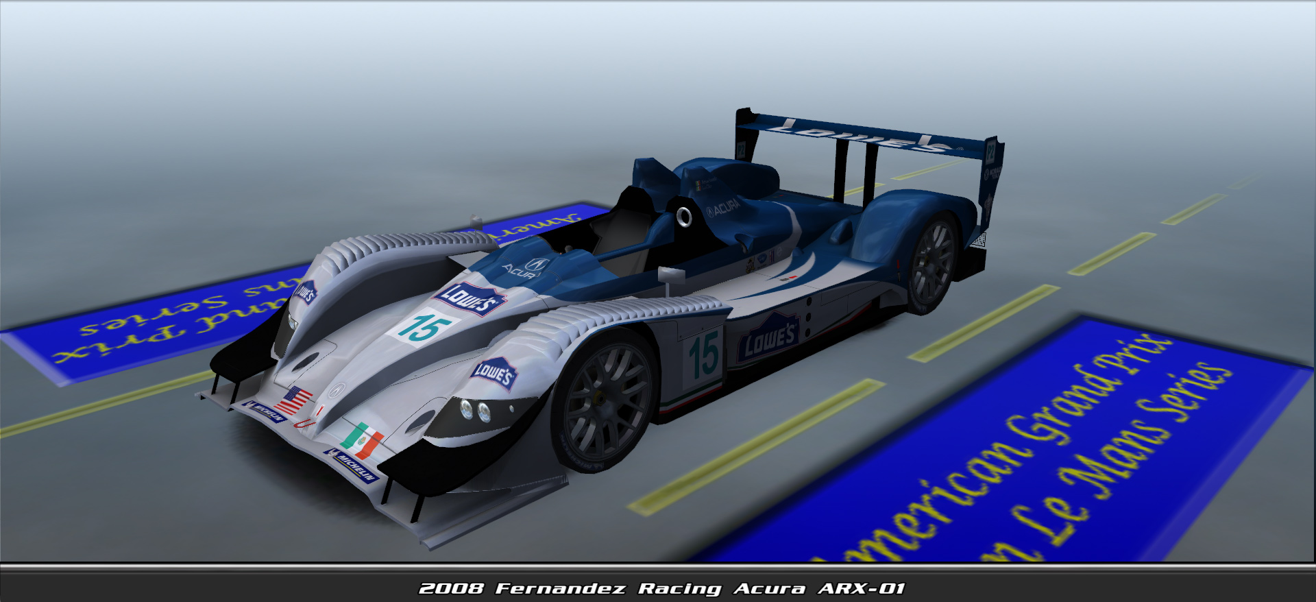 2008 Fernandez Racing, Acura Arx-01 #8015, Driven By Adrian Fernandez