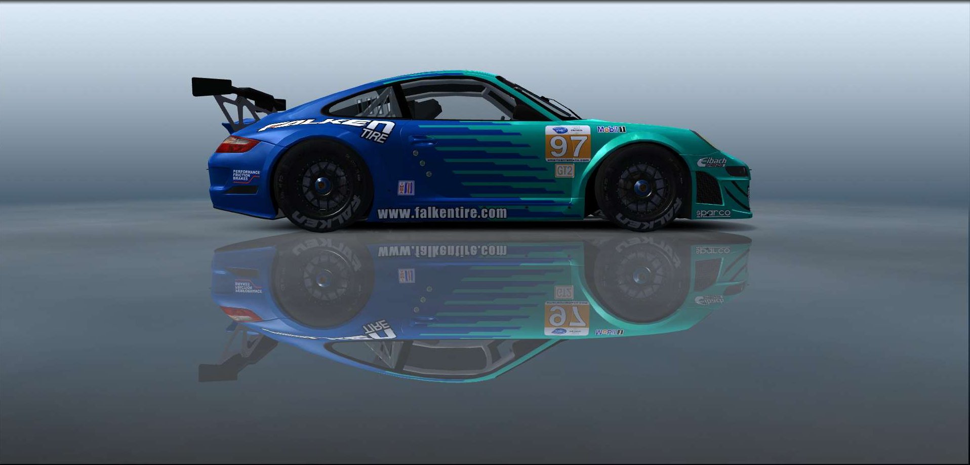 Team Falken Tire, Porsche 997 Gt3-rsr #10097, Driven By Tony Atkins